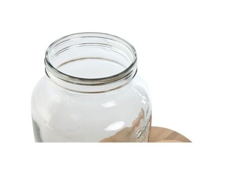 Dozownik napojów Home ESPRIT Silikon Bambus Szkło Plastikowy 5,5 L 37 x 25 x 46 cm