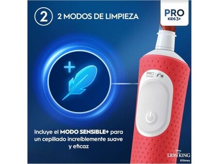Elektryczna Szczoteczka do Zębów Oral-B Rey Leon Czerwony Wielokolorowy