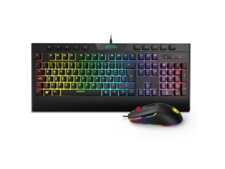 Klawiatura i myszka Gaming Krom Kalyos Czarny