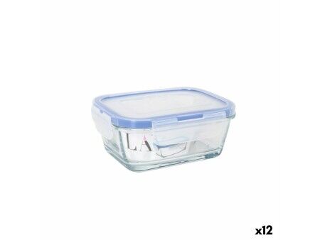 Hermetyczne pudełko na lunch LAV Szary Przezroczysty 0,4 l (12 Sztuk)