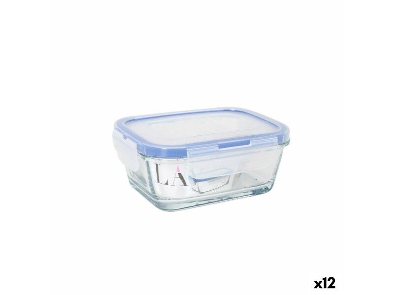 Hermetyczne pudełko na lunch LAV Szary Przezroczysty 0,4 l (12 Sztuk)