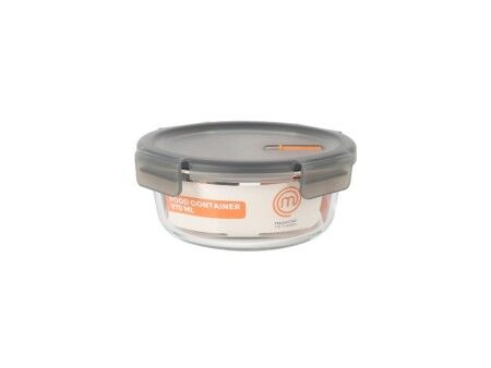 Hermetyczne pudełko na lunch MasterChef Szary Przezroczysty Okrągła 970 ml (6 Sztuk)
