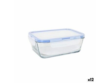 Hermetyczne pudełko na lunch LAV Szary Przezroczysty 0,8 L (12 Sztuk)