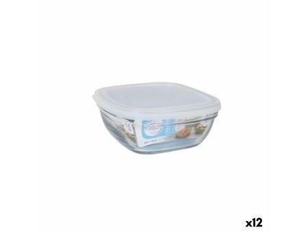 Pojemnik na Lunch Duralex Biały Przezroczysty 610 ml (12 Sztuk)