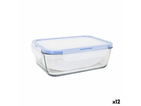 Hermetyczne pudełko na lunch LAV Szary Przezroczysty 1,2 L (12 Sztuk)