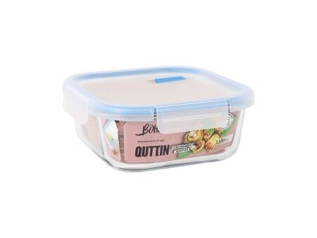 Hermetyczne pudełko na lunch Quttin Boho Przezroczysty 1,1 L (6 Sztuk)