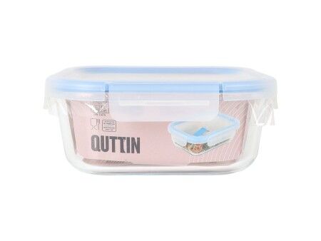 Hermetyczne pudełko na lunch Quttin Boho Przezroczysty 1,1 L (6 Sztuk)