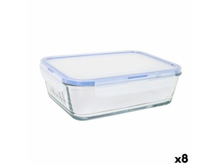 Hermetyczne pudełko na lunch LAV Szary Przezroczysty 1,9 L (8 Sztuk)