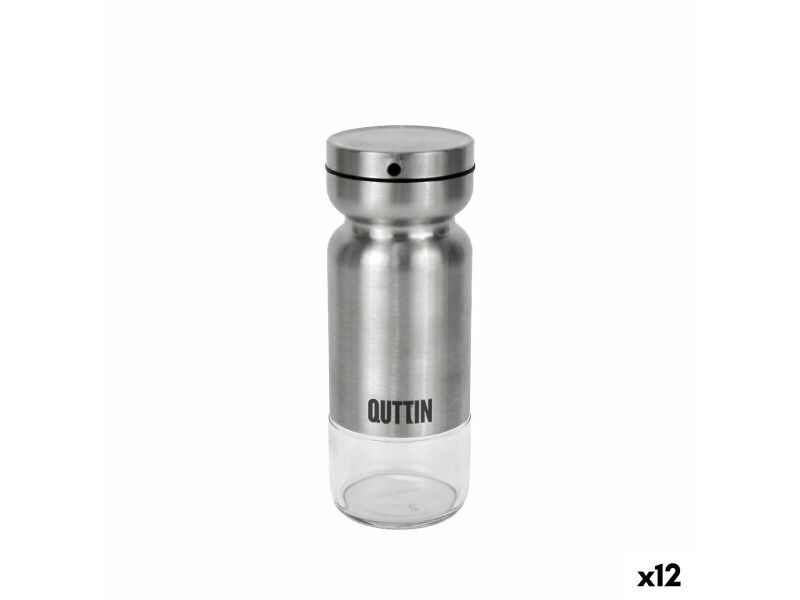 Buteleczka na oliwę Quttin Przezroczysty Srebrzysty Stal nierdzewna 0,36 L (12 Sztuk)