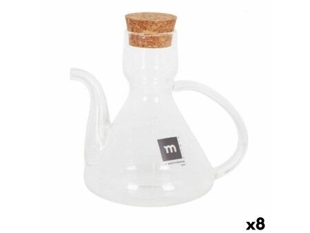 Buteleczka na oliwę La Mediterránea Bell Przezroczysty Silikon Szkło borokrzemowe 275 ml (8 Sztuk)