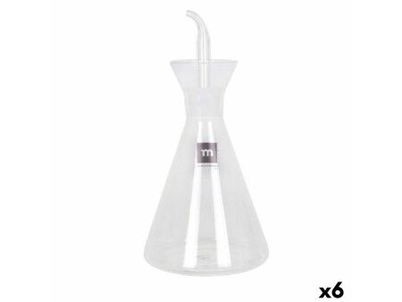 Buteleczka na oliwę La Mediterránea Iraia Przezroczysty Szkło borokrzemowe 500 ml (6 Sztuk)