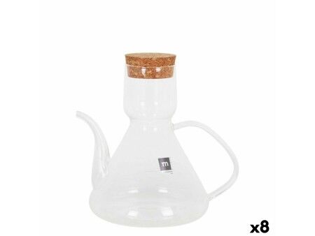 Buteleczka na oliwę La Mediterránea Bell Przezroczysty Silikon Szkło borokrzemowe 500 ml (8 Sztuk)
