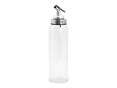Buteleczka na oliwę Quttin Przezroczysty Srebrzysty Szkło 0,5 L 6 x 6 x 26 cm (12 Sztuk)