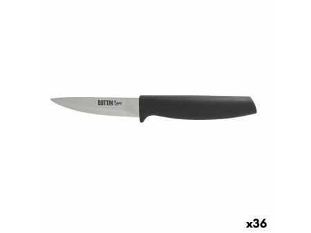 Nóż Obierak Quttin Laos Czarny Srebrzysty Stal nierdzewna 8,5 cm (36 Sztuk)