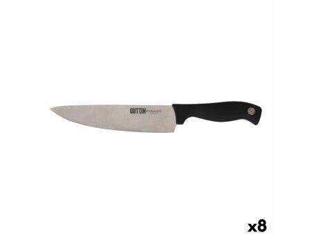 Nóż kuchenny Quttin Dynamic Czarny Srebrzysty 20 cm (8 Sztuk)