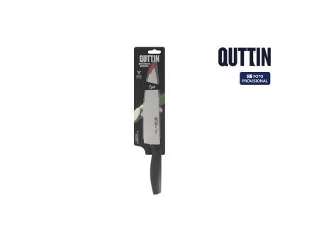 Nóż kuchenny Quttin Laos Czarny Srebrzysty 20 cm (24 Sztuk)