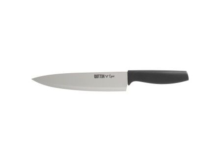 Nóż kuchenny Quttin Laos Czarny Srebrzysty 20 cm (24 Sztuk)