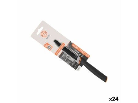 Nóż Obierak do Warzyw MasterChef Czarny Srebrzysty 11,5 cm (24 Sztuk)