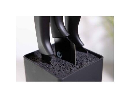 Nóż Obierak do Warzyw MasterChef Czarny Srebrzysty 11,5 cm (24 Sztuk)