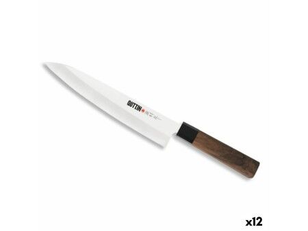 Nóż kuchenny Quttin GYUTOU Takamura Brązowy Srebrzysty 20 cm (12 Sztuk)