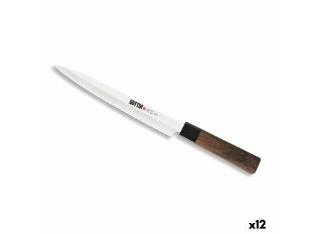 Nóż kuchenny Quttin YANAGIBA Takamura Brązowy Srebrzysty 20 cm (12 Sztuk)