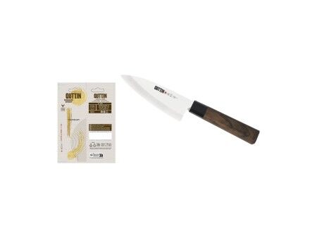 Nóż kuchenny Quttin DEBA Takamura Brązowy Srebrzysty 11 cm (12 Sztuk)