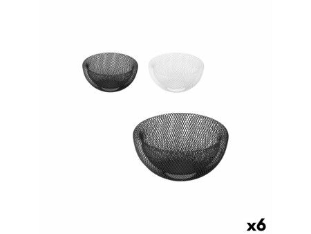 Miska na Owoce Confortime Metal 25 x 25 x 11 cm (6 Sztuk)