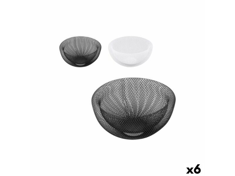 Miska na Owoce Confortime Metal 30 x 30 x 13,5 cm (6 Sztuk)