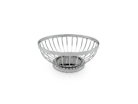 Koszyk na pieczywo My Bar Srebrzysty Metal 17,5 X 7 CM (12 Sztuk)