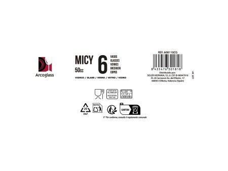 Zestaw Kieliszków La Mediterránea Micy 6 Części (36 Sztuk)
