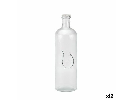 Kryztałowa butelka La Mediterránea Metal Szkło 1,6 L (12 Sztuk)