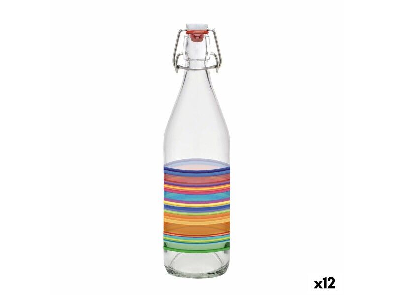Kryztałowa butelka La Mediterránea Szkło 1 L (12 Sztuk)