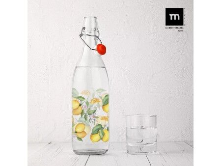 Kryztałowa butelka La Mediterránea Szkło 1 L (12 Sztuk)
