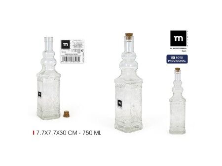 Kryztałowa butelka La Mediterránea Szkło 750 ml (24 Sztuk)