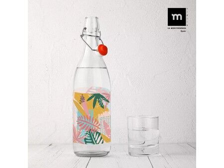Kryztałowa butelka La Mediterránea Szkło 1 L (12 Sztuk)