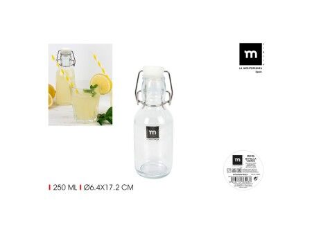 Kryztałowa butelka La Mediterránea Szkło 250 ml (24 Sztuk)