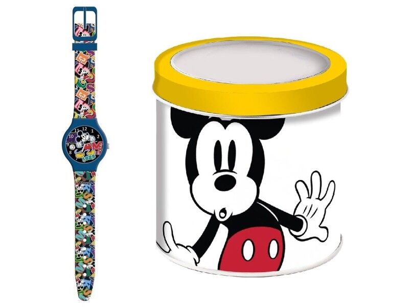 Zegarek Dziecięcy Mickey Mouse MICKEY MOUSE  - TIN BOX Ø 33 mm