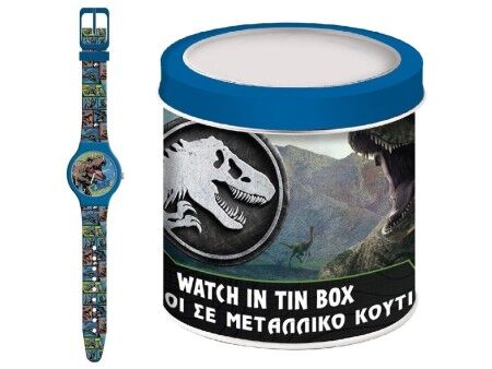 Zegarek Dziecięcy Jurassic Park 000570996 - TIN BOX (Ø 33 mm)