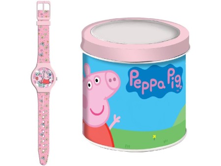 Zegarek Dziecięcy Peppa Pig PEPPA PIG - TIN BOX Ø 33 mm