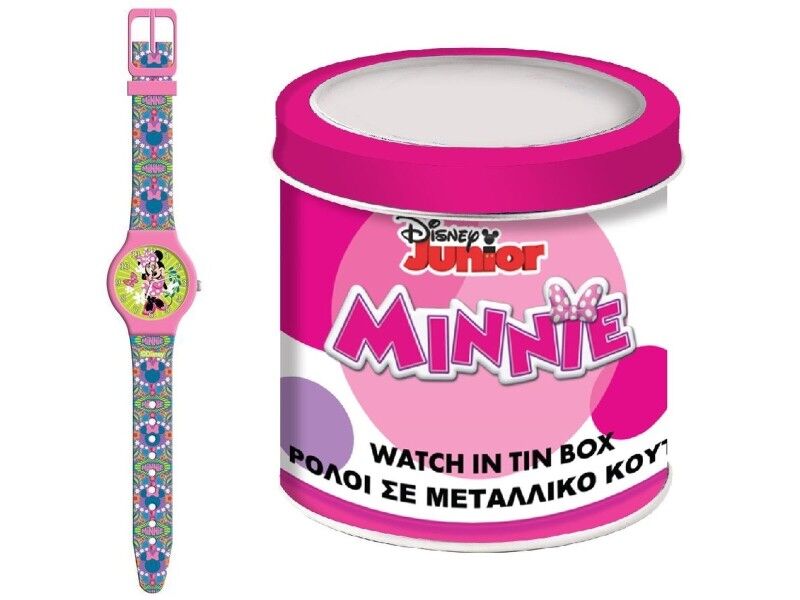 Zegarek Dziecięcy Minnie Mouse MINNIE  - TIN BOX Ø 33 mm