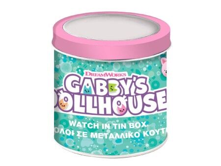 Zegarek Dziecięcy Gabby's Dollhouse 000574089 - TIN BOX Ø 33 mm