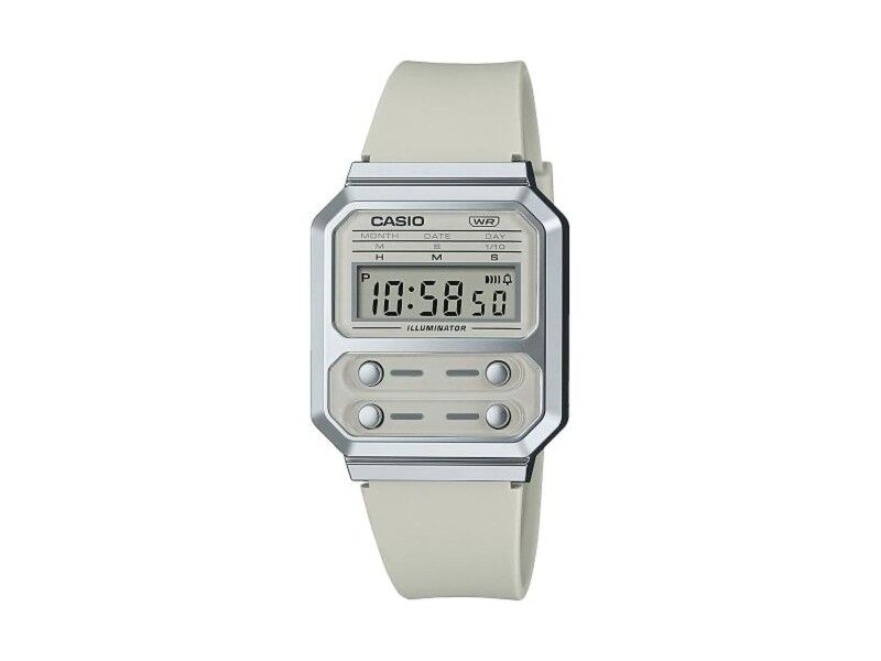Zegarek Unisex Casio F100 TRIBUTE - CREAM WHITE (Ø 40 mm)