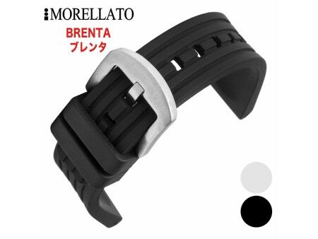 Paski do zegarków Morellato A01U4025187019ST24 24 mm Czarny