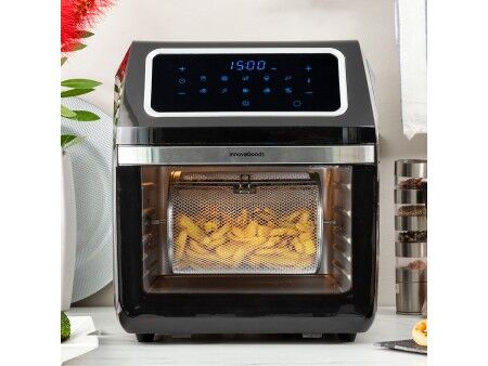 Frytkownica na gorące powietrze InnovaGoods Fryinn Pro Max 12000 Czarny 1800 W 12 L Stal nierdzewna