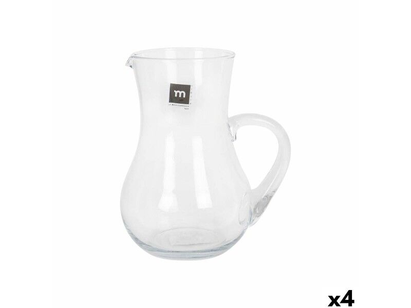 Dzbanek La Mediterránea Lombardia Szkło 1,5 L (4 Sztuk)