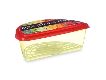 Pojemnik na Lunch Leknes TP581-3 Wielokolorowy Plastikowy 23 x 8 x 13 cm Owoce i warzywa (24 Sztuk)