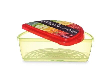 Pojemnik na Lunch Leknes TP581-3 Wielokolorowy Plastikowy 23 x 8 x 13 cm Owoce i warzywa (24 Sztuk)