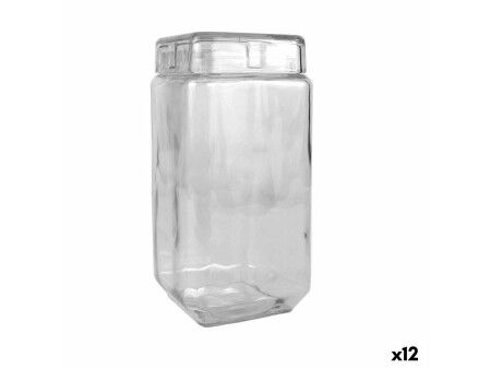 Soik La Mediterránea Szkło 2,2 L 11 x 11 x 22,5 cm Kwadratowy (12 Sztuk)