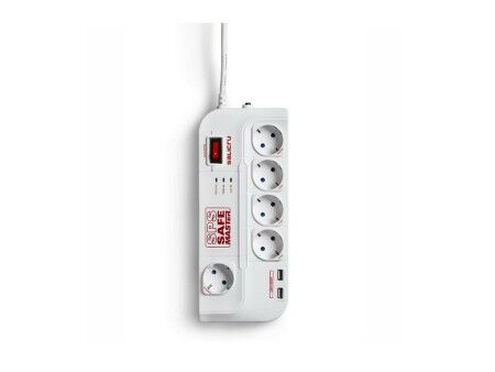 Przedłużacz 5 Wejść z Przełącznikiem Salicru SPS SAFE Master 250 V