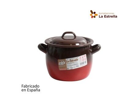 Garnek z Pokrywką La Estrella Fuego ø 12 x 11 cm (4 Sztuk)